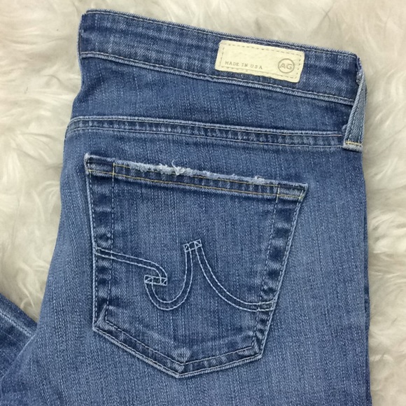 AG Stilt Roll-up cigarette medium wash denim jean - Picture 3 of 8